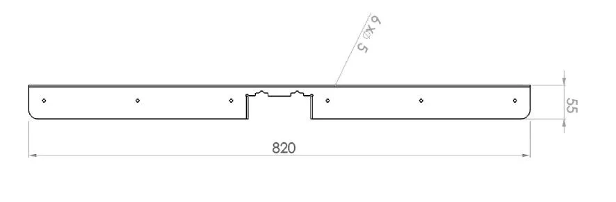 Schwinge für T-Fuß Gestell, Tischplatten ab 800m