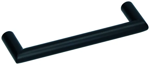 Gehrungsgriff Edelstahl rund 10/12mm, schwarz beschichtet