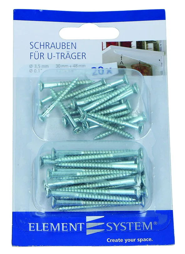 Schrauben für U-Konsolen (VE40 Stück)