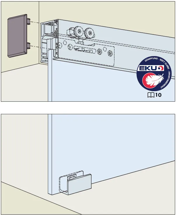 EKU Porta 40GE bis Türgewicht 40kg, Wandmontage